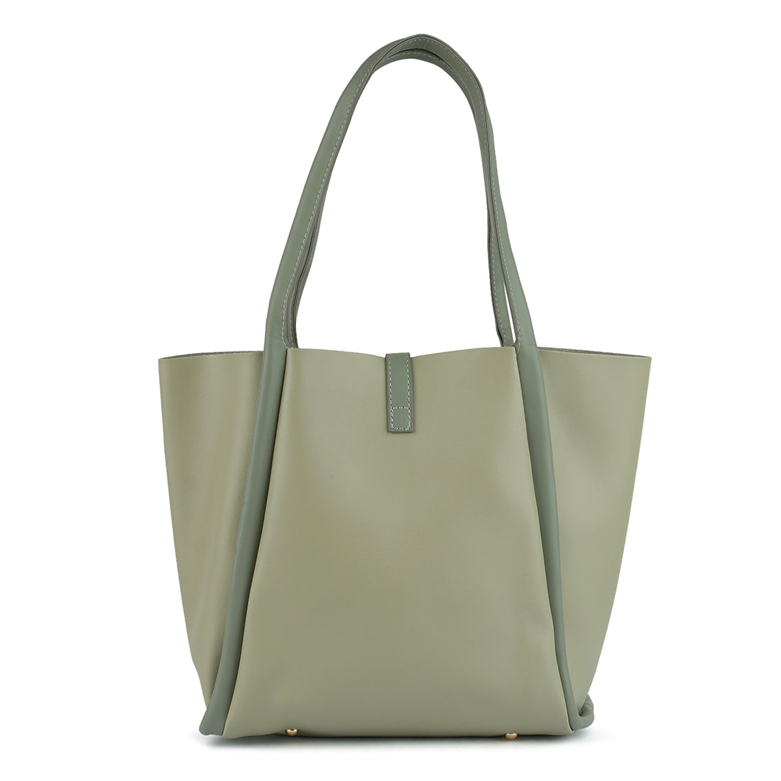 dual tone tote bag#color_mint-green