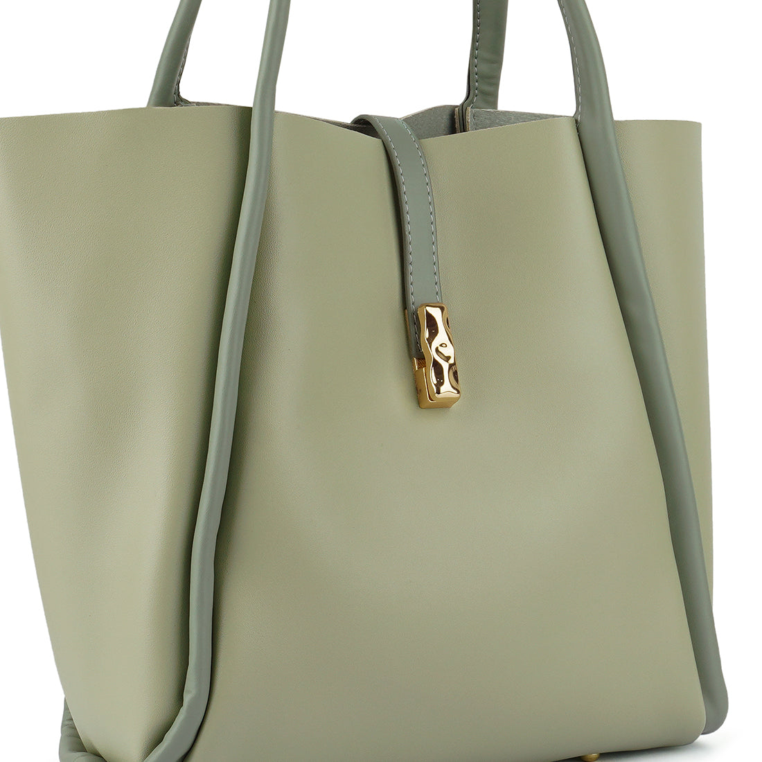 dual tone tote bag#color_mint-green