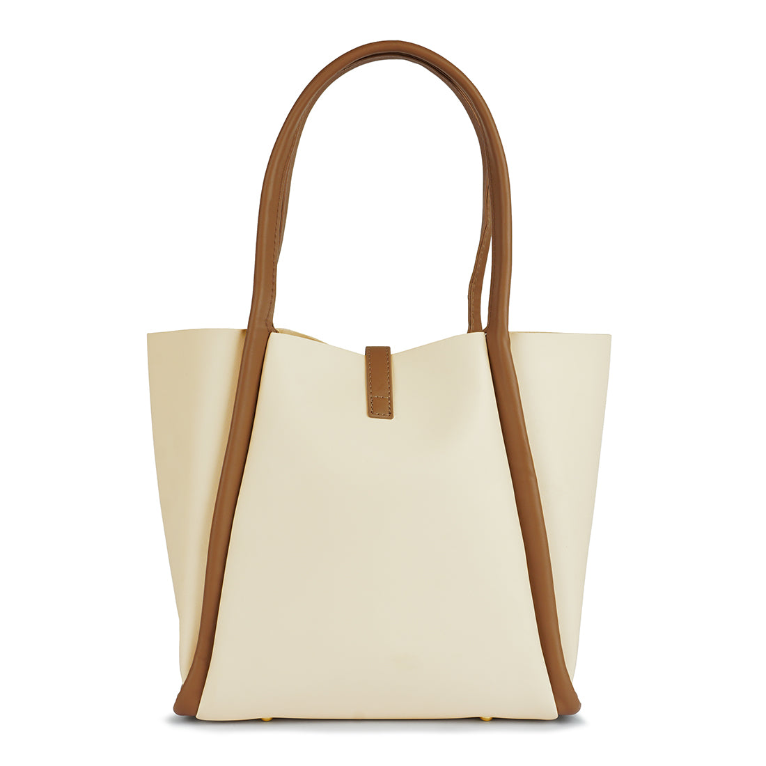 dual tone tote bag#color_off-white