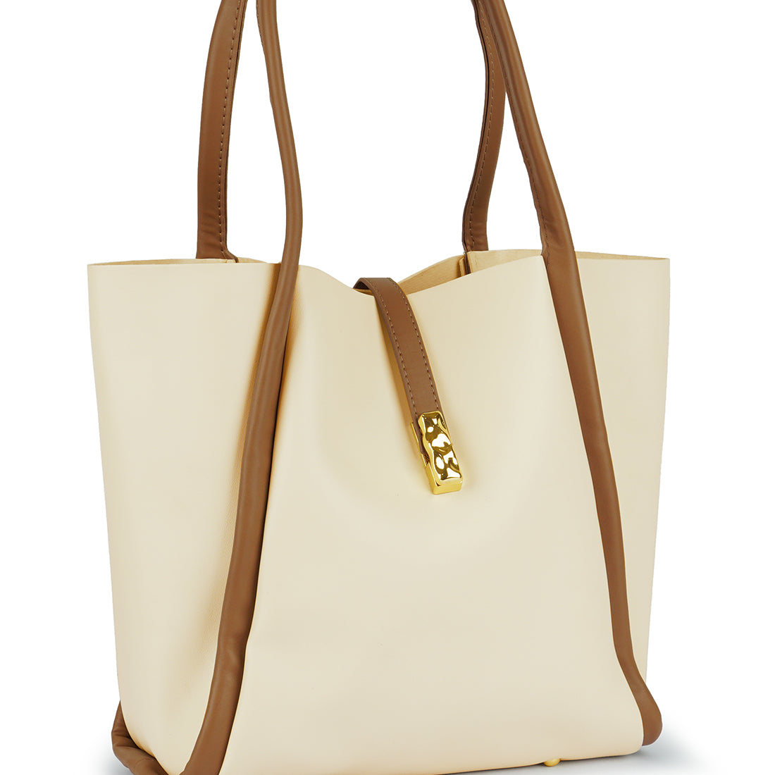 dual tone tote bag#color_off-white