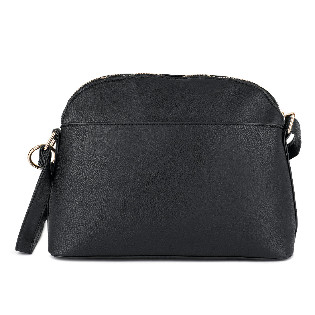 Black PU Adjustable Sling Bag