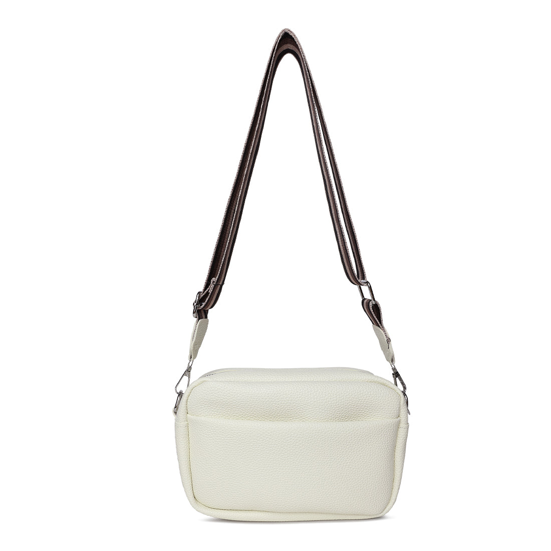 front pocket shoulder bag#color_off-white