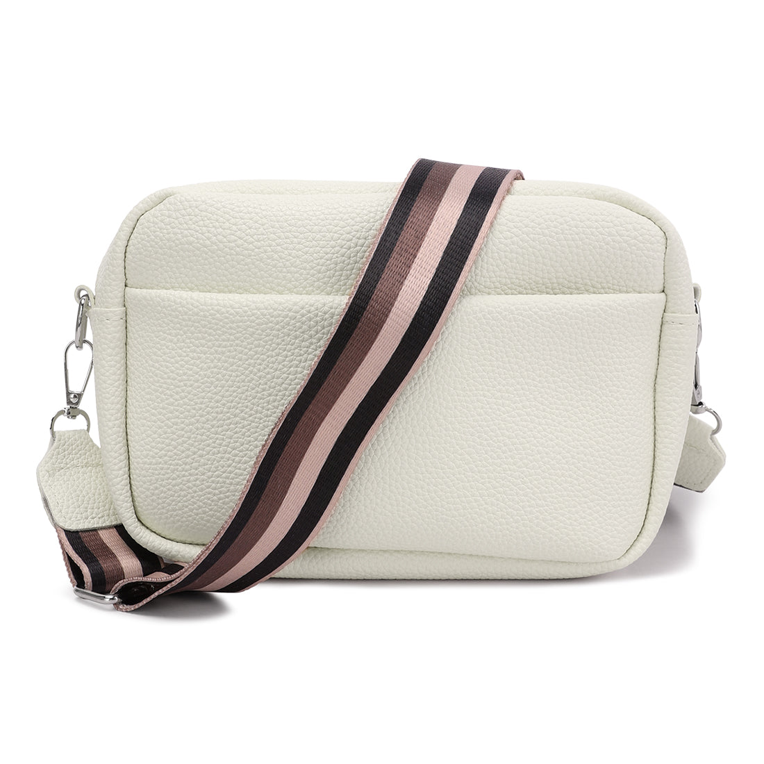 front pocket shoulder bag#color_off-white