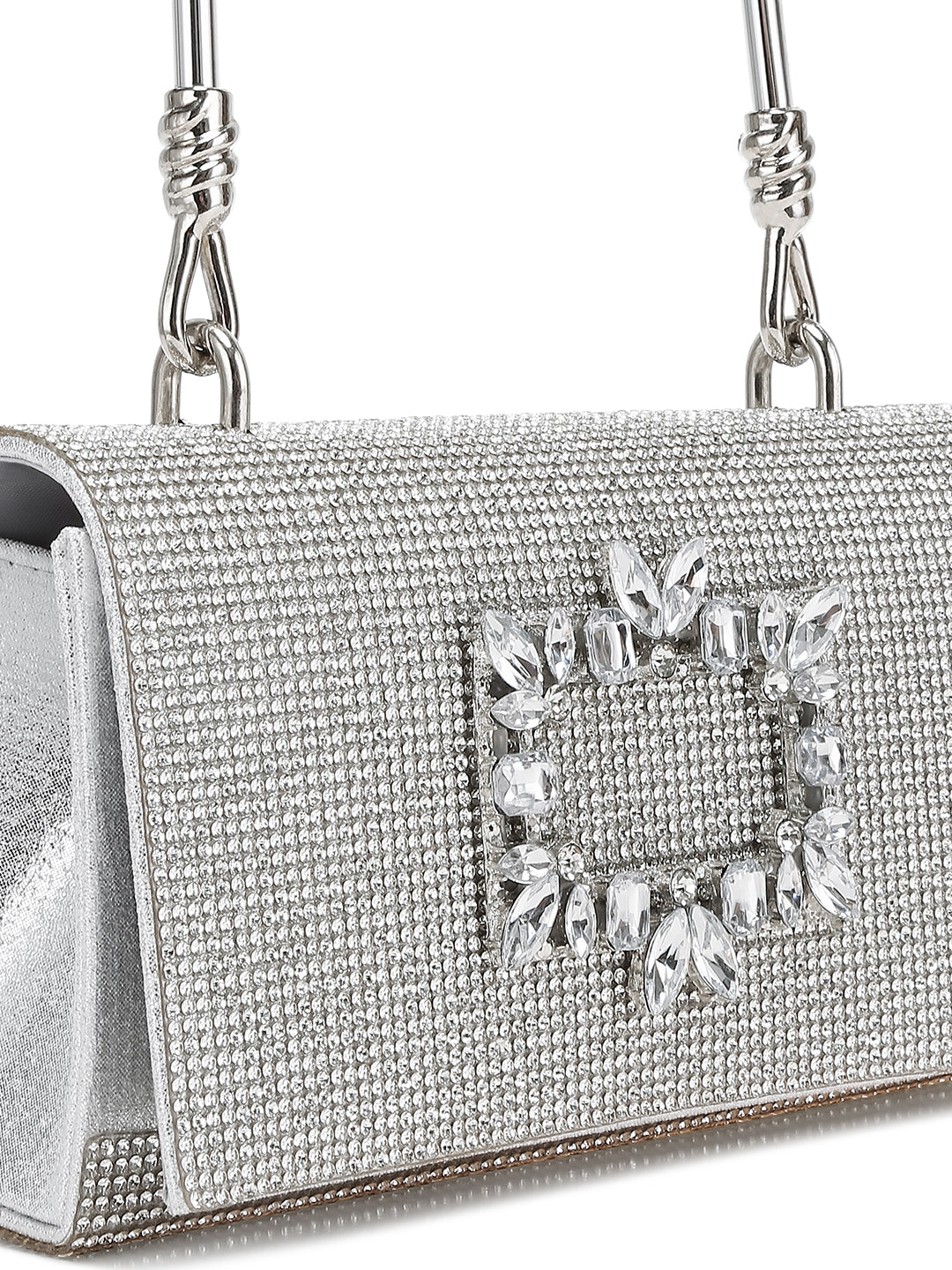 Mini Top Handle Rhinestone Bag