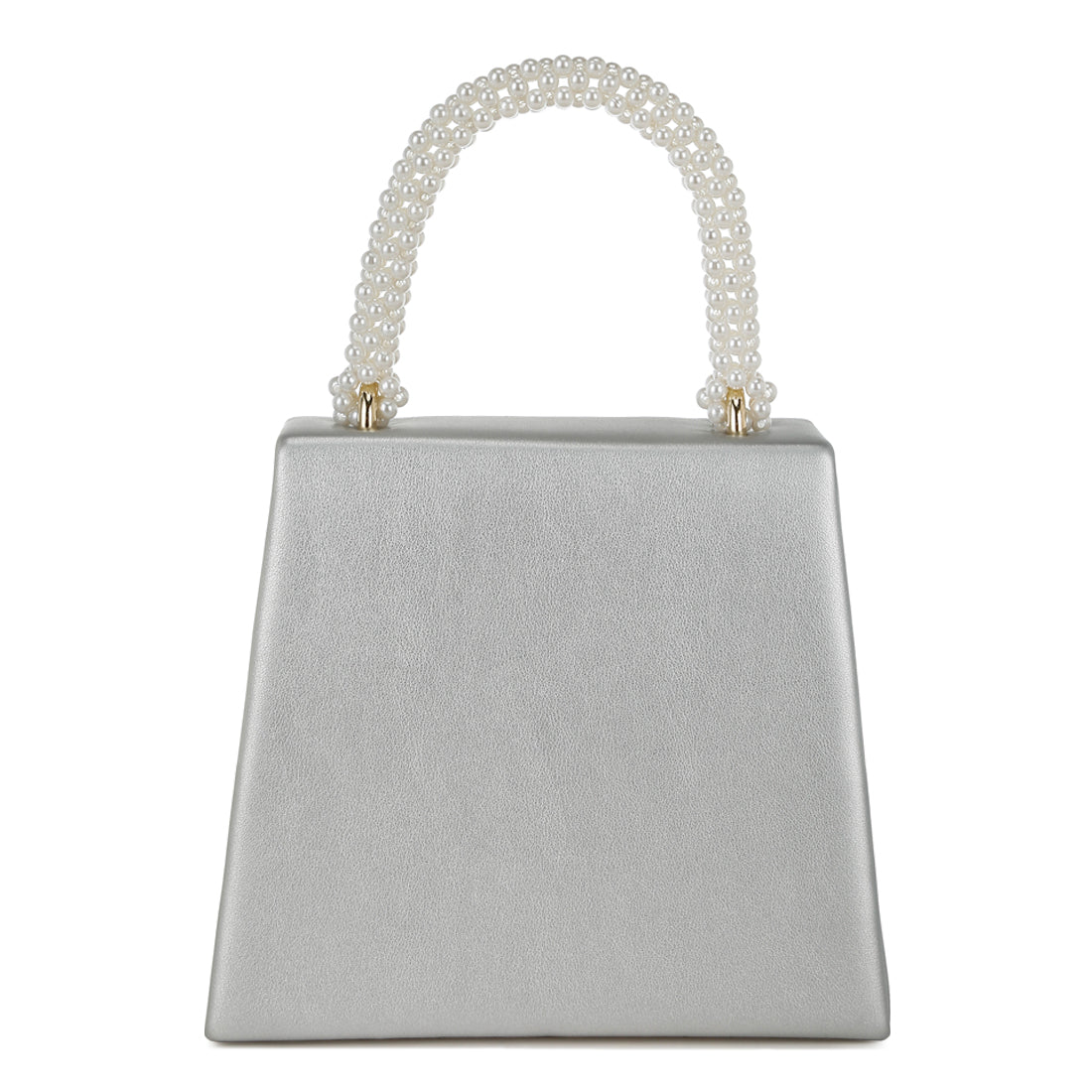 pearl top-handle diamante brooch bag#color_silver