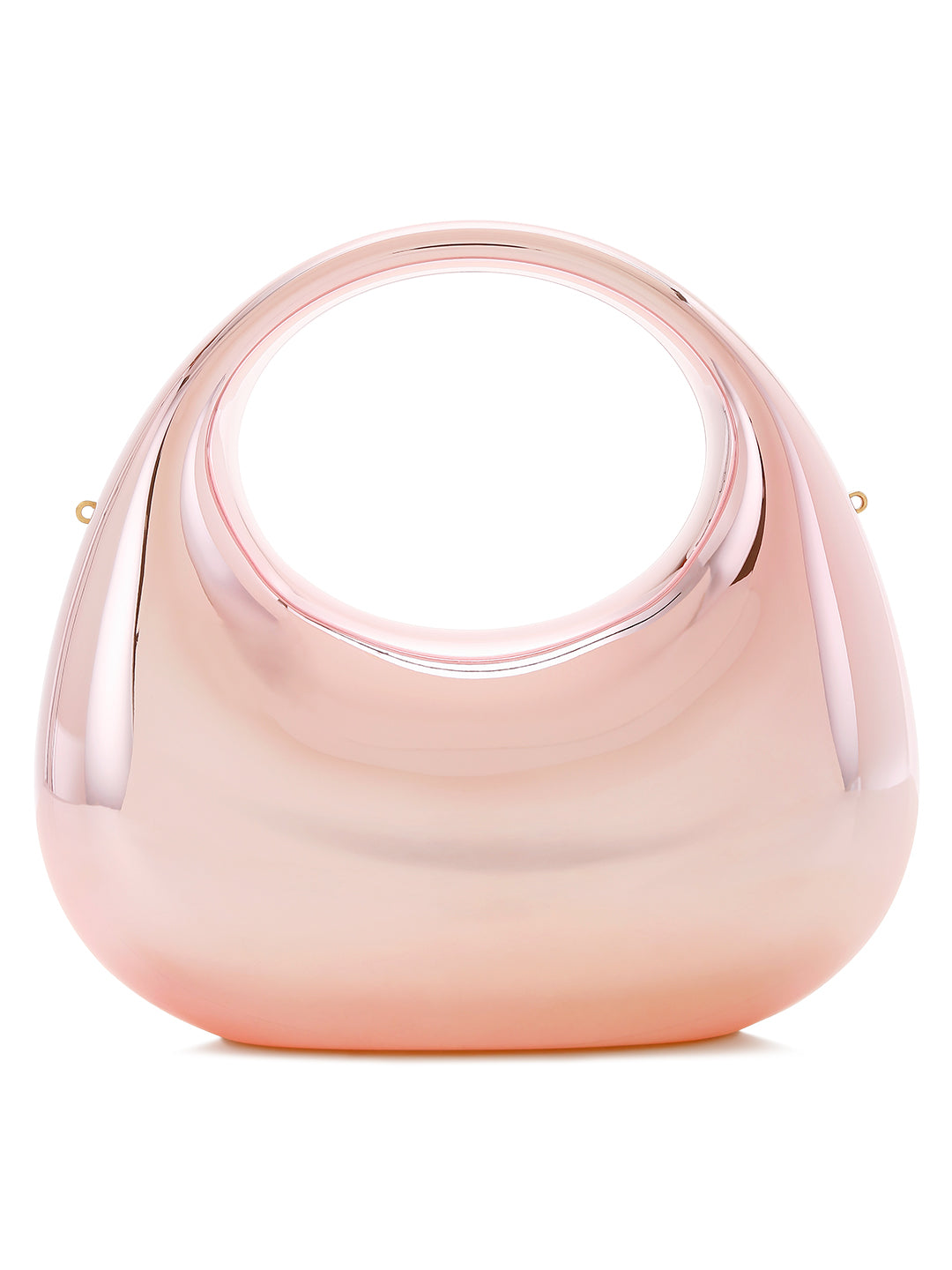 acrylic metallic mini clutch bag#color_pink