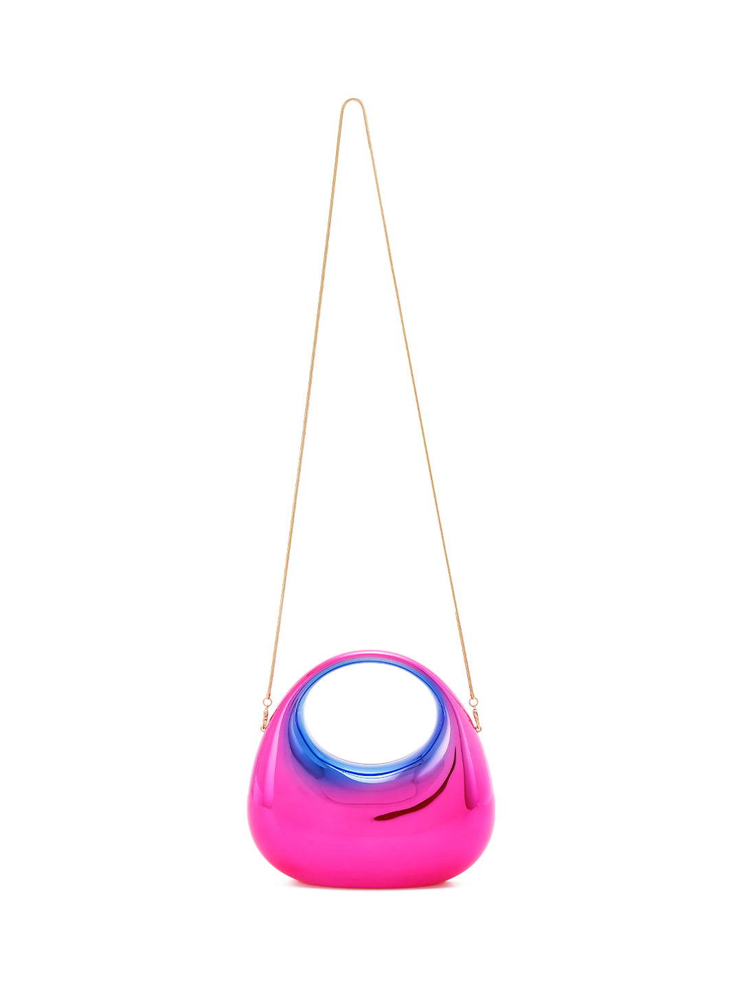 acrylic metallic mini clutch bag#color_multicolor