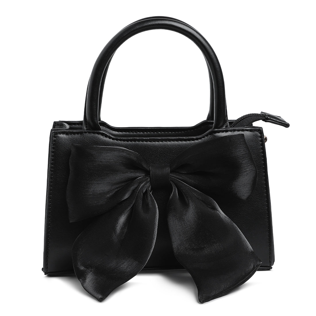 big bow detail mini handbag#color_black