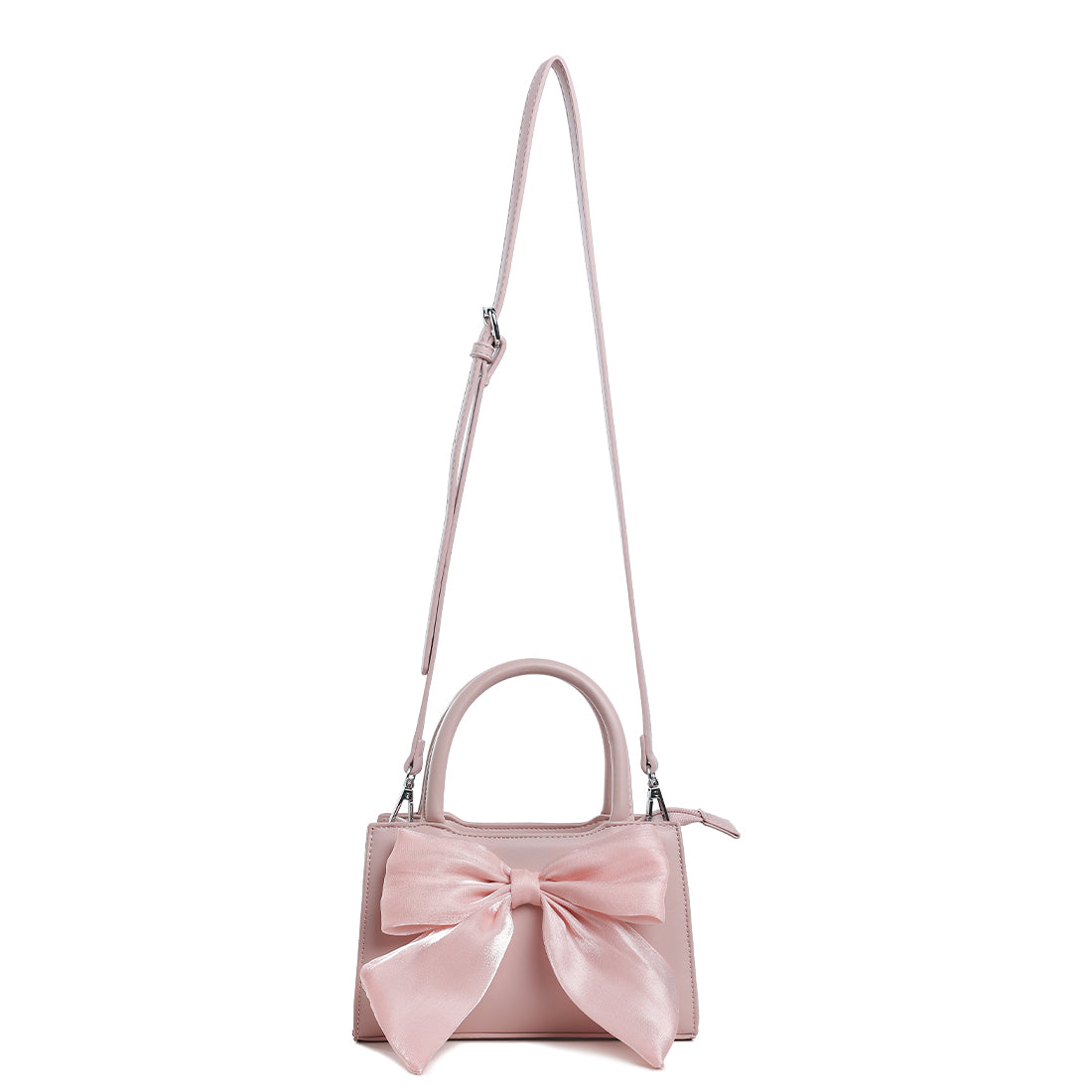 big bow detail mini handbag#color_pink