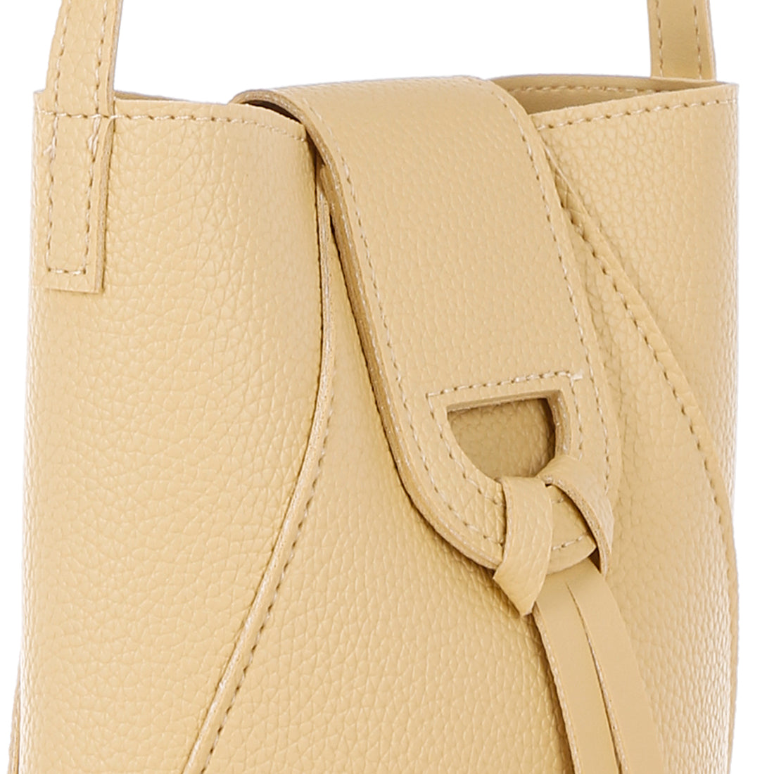 flap closure sling bag#color_yellow