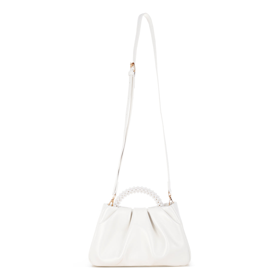 pearl strap crossbody bag#color_white