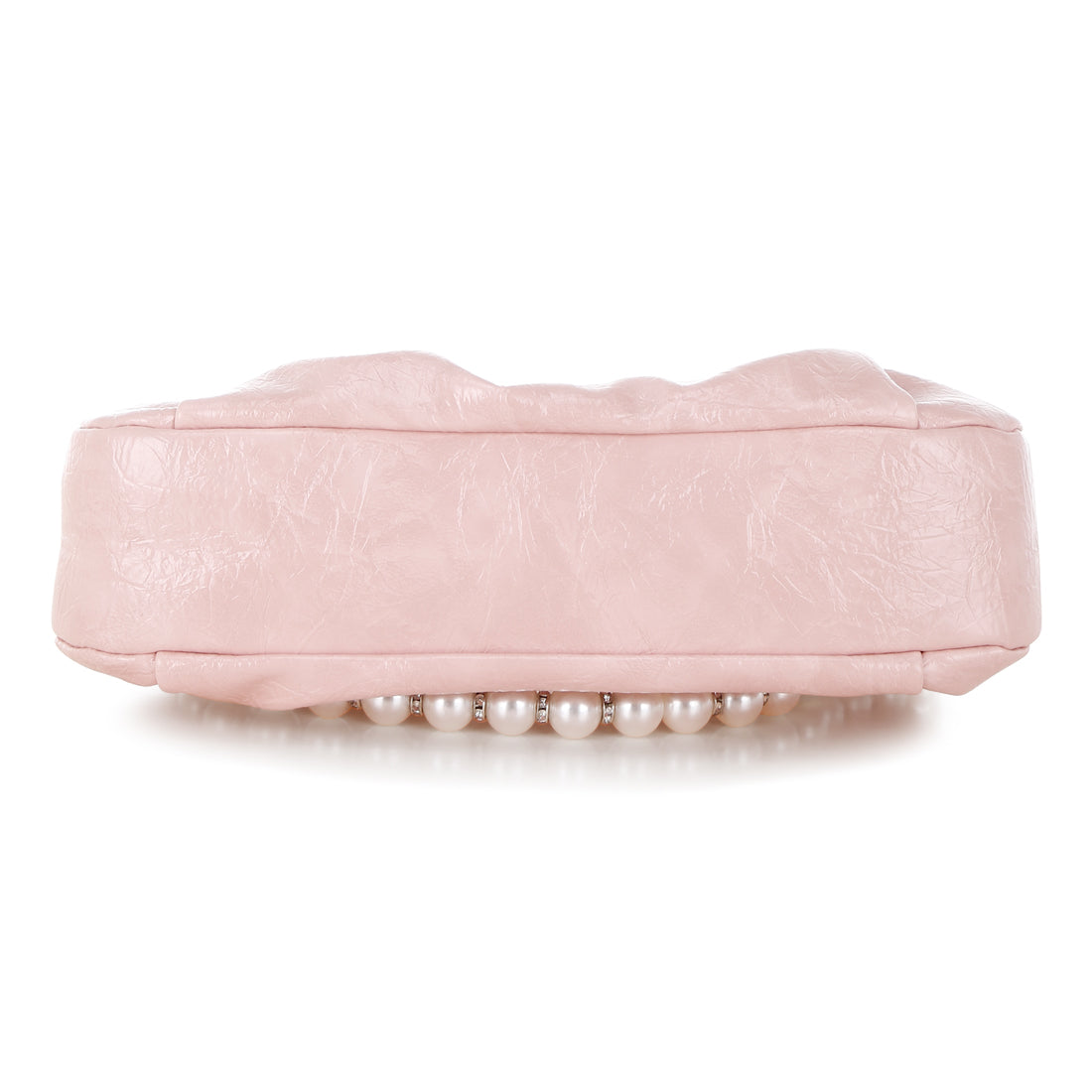 ruched handle crossbody bag#color_pink