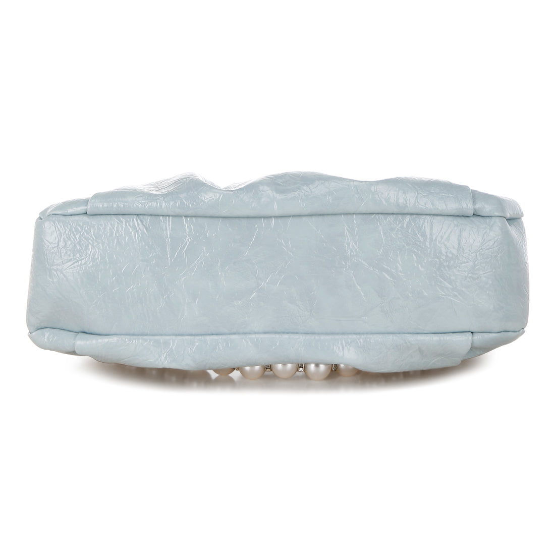 ruched handle crossbody bag#color_powder-blue