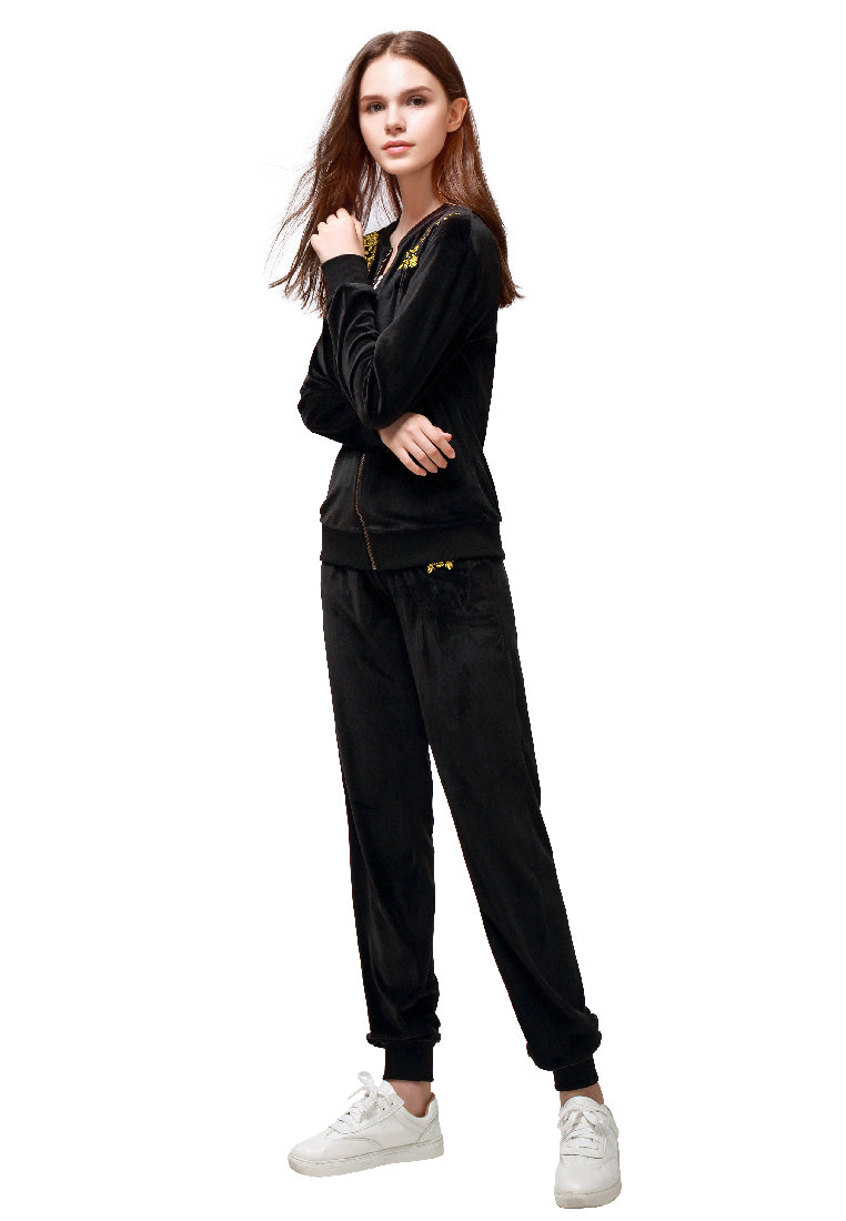 Black Velvet Embroidery Jacket