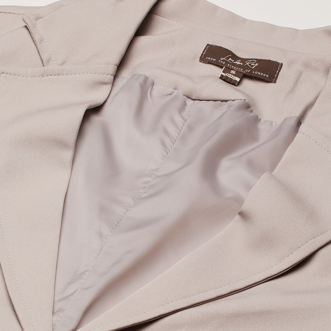 cropped tailored blazer#color_beige