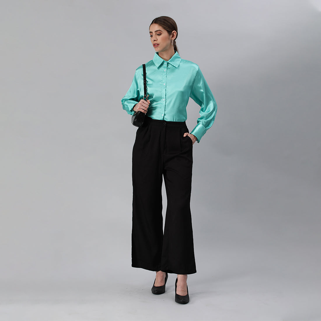 long sleeve satin shirt#color_aqua-blue