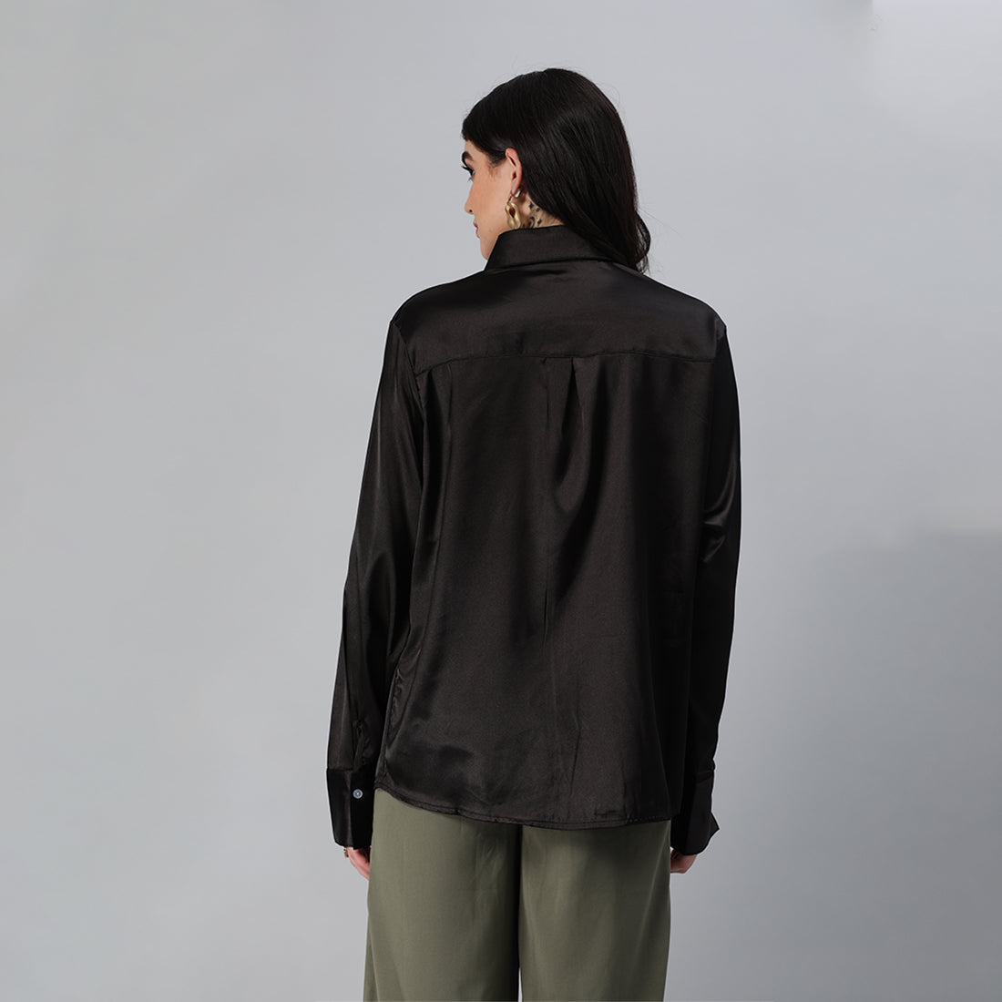 long sleeve satin shirt#color_black