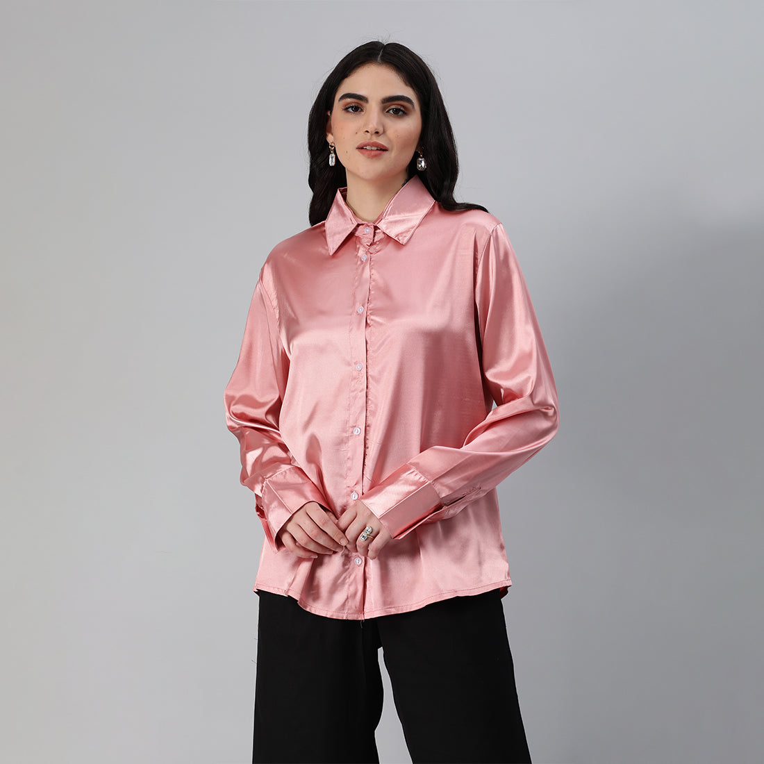 long sleeve satin shirt#color_blush