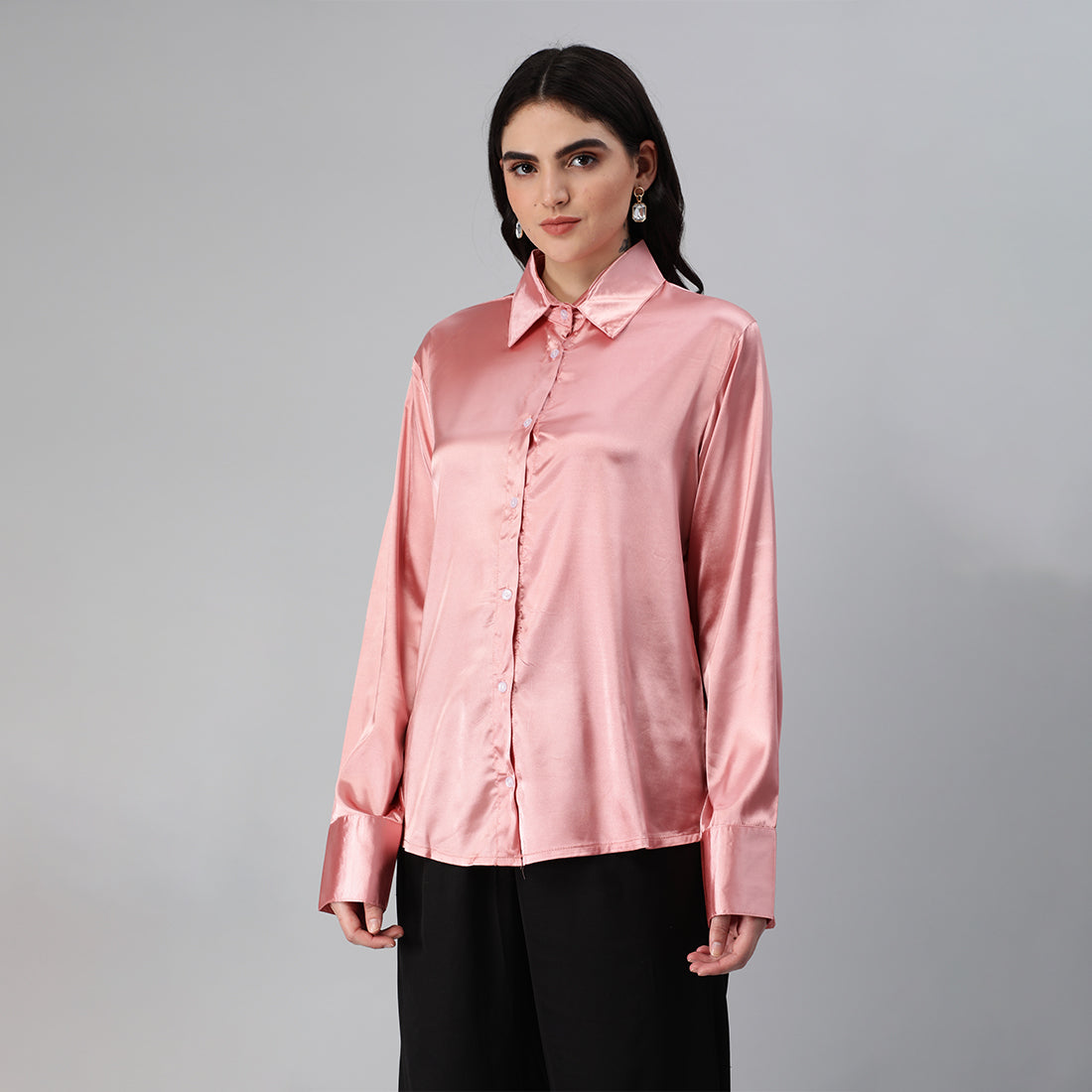 long sleeve satin shirt#color_blush