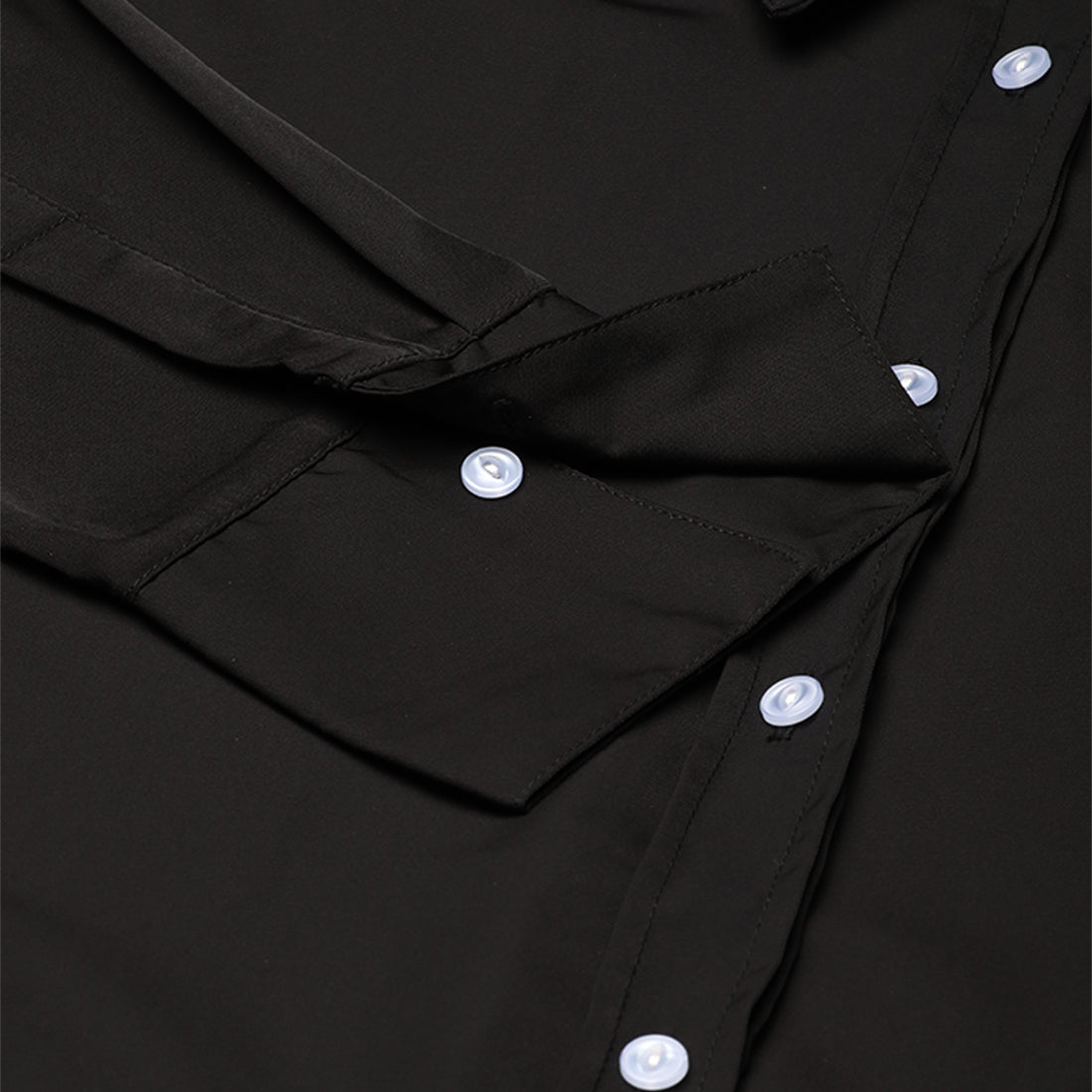 basic long sleeved collared shirt#color_black