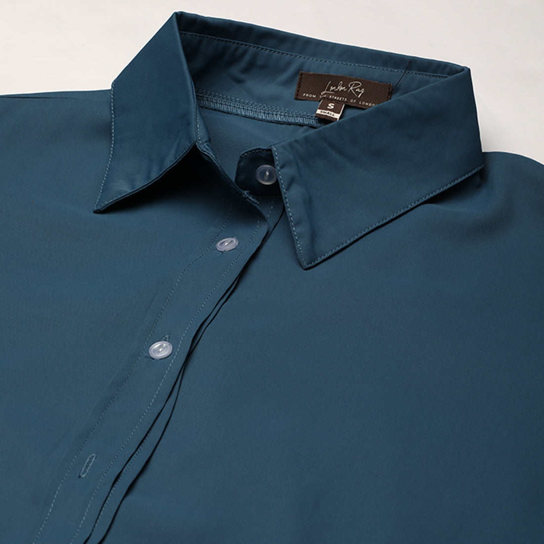 basic long sleeved collared shirt#color_navy
