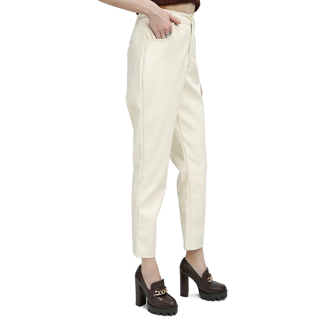 cream straight pants#color_cream