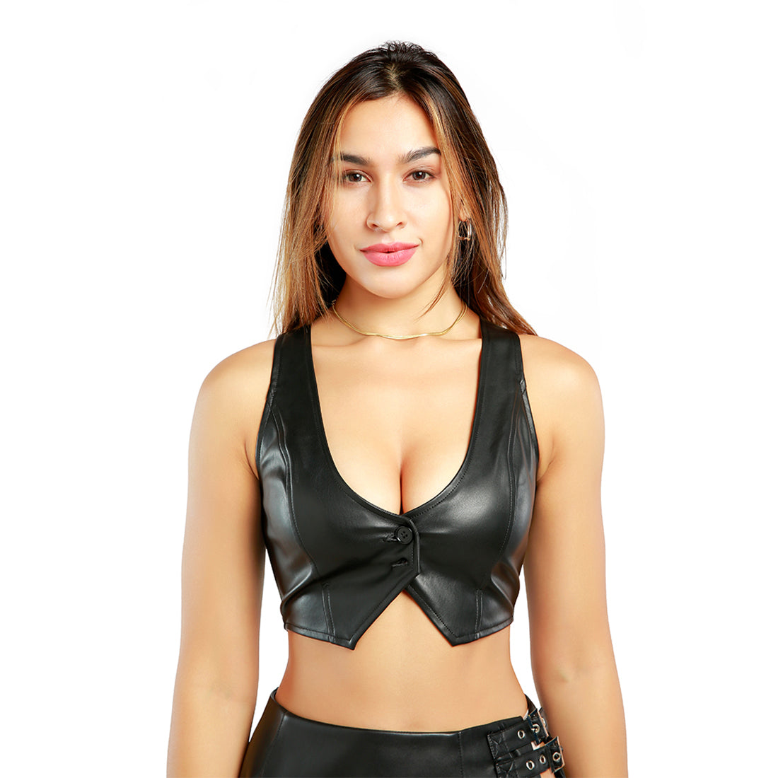 front button tank top#color_black