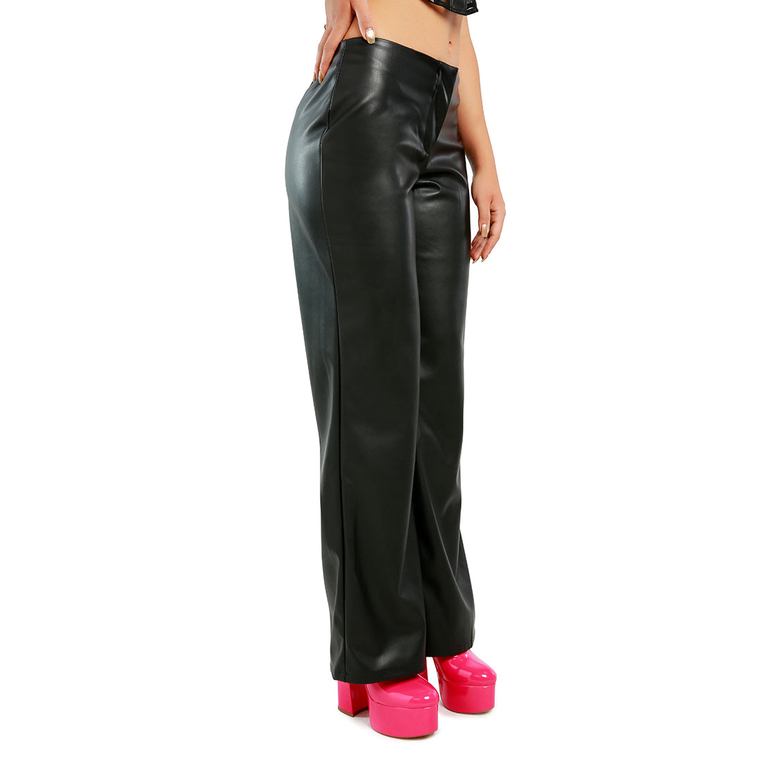 flared trousers#color_black