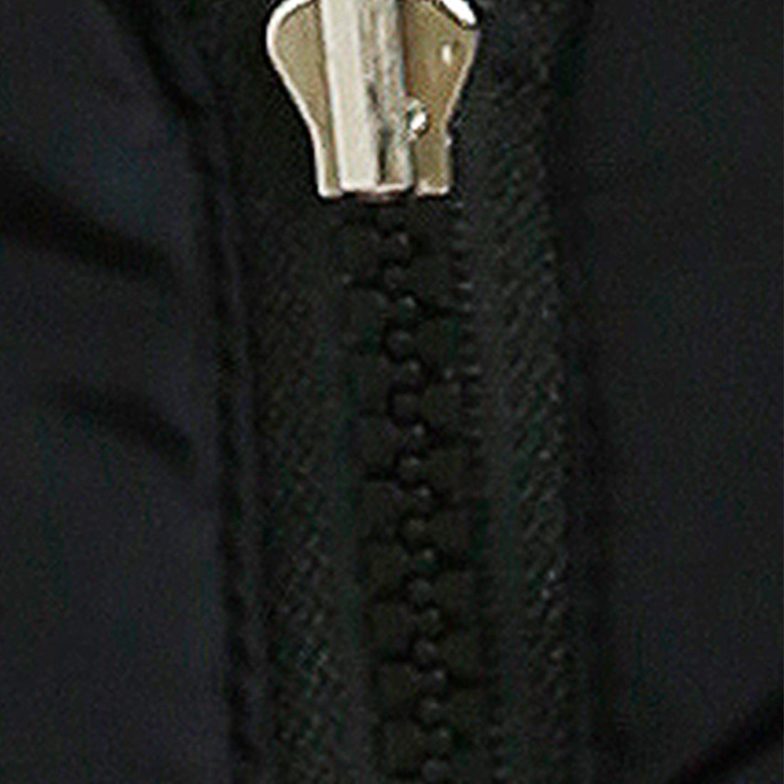 zipper reversible sleeveless jacket#color_black