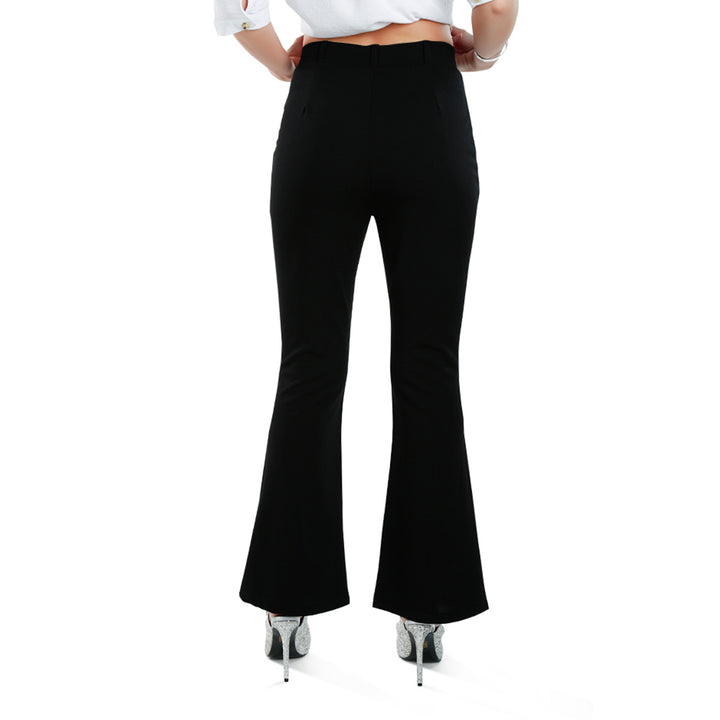 flared cut trousers#color_black