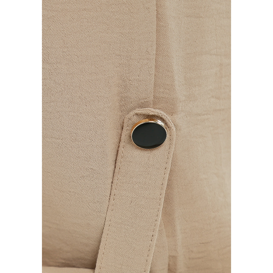 drawstring waistband cargo pants#color_beige