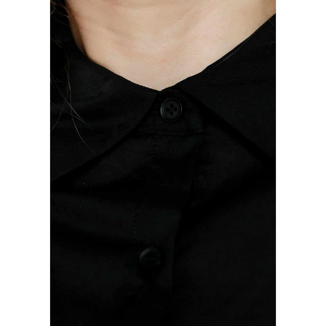 relaxed fit shirt dress#color_black