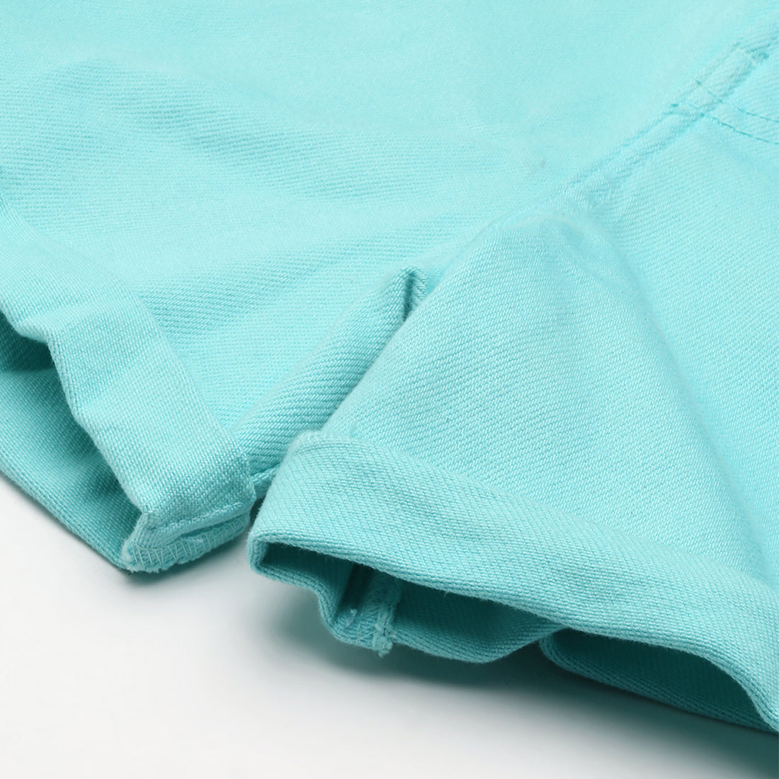 Turquoise  High Waist Shorts