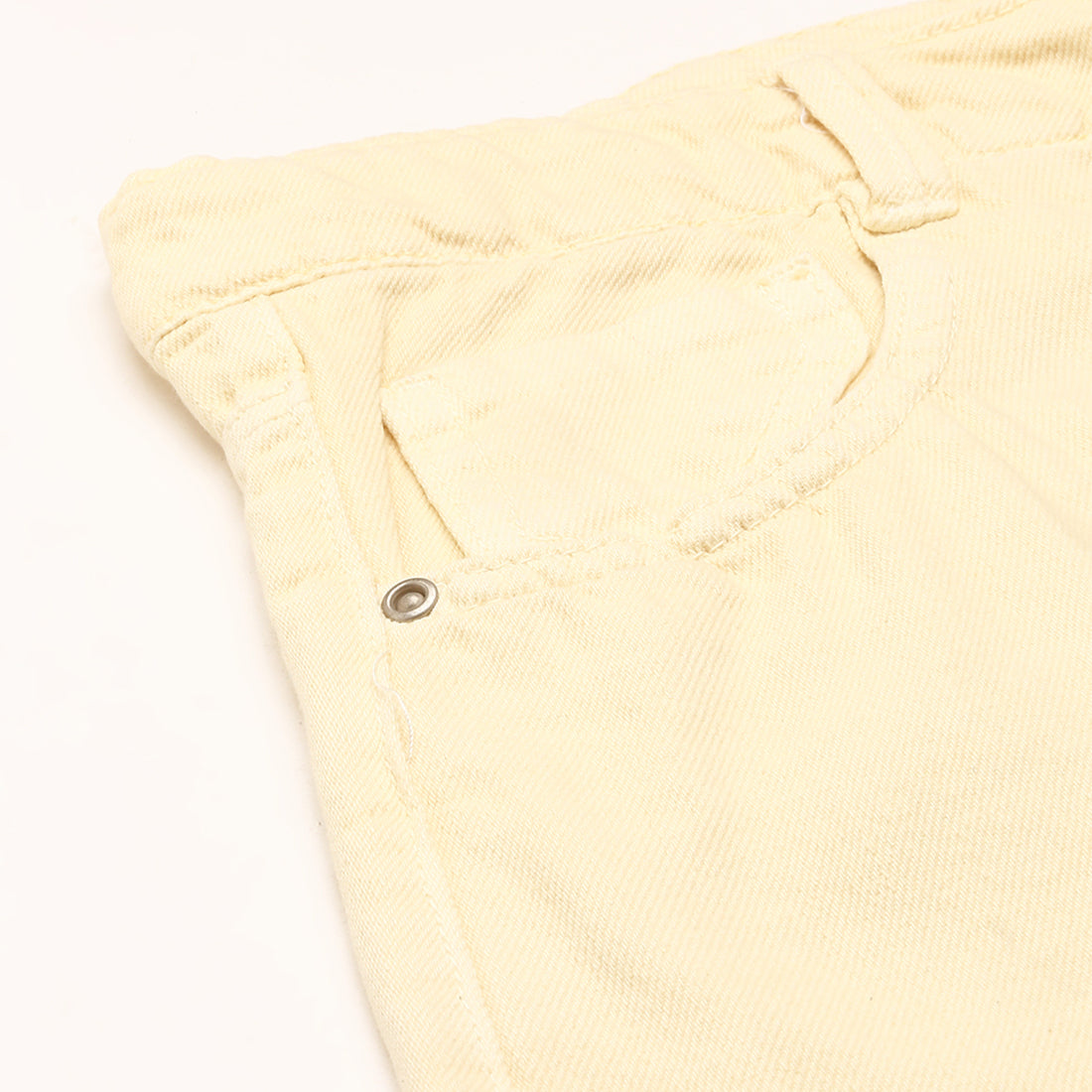 Beige Basic Upturn Hem Shorts
