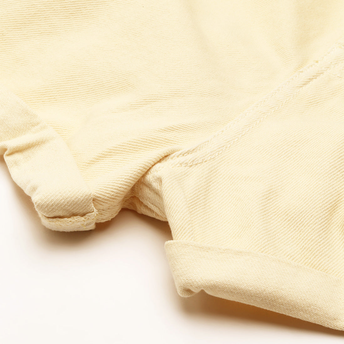 Beige Basic Upturn Hem Shorts