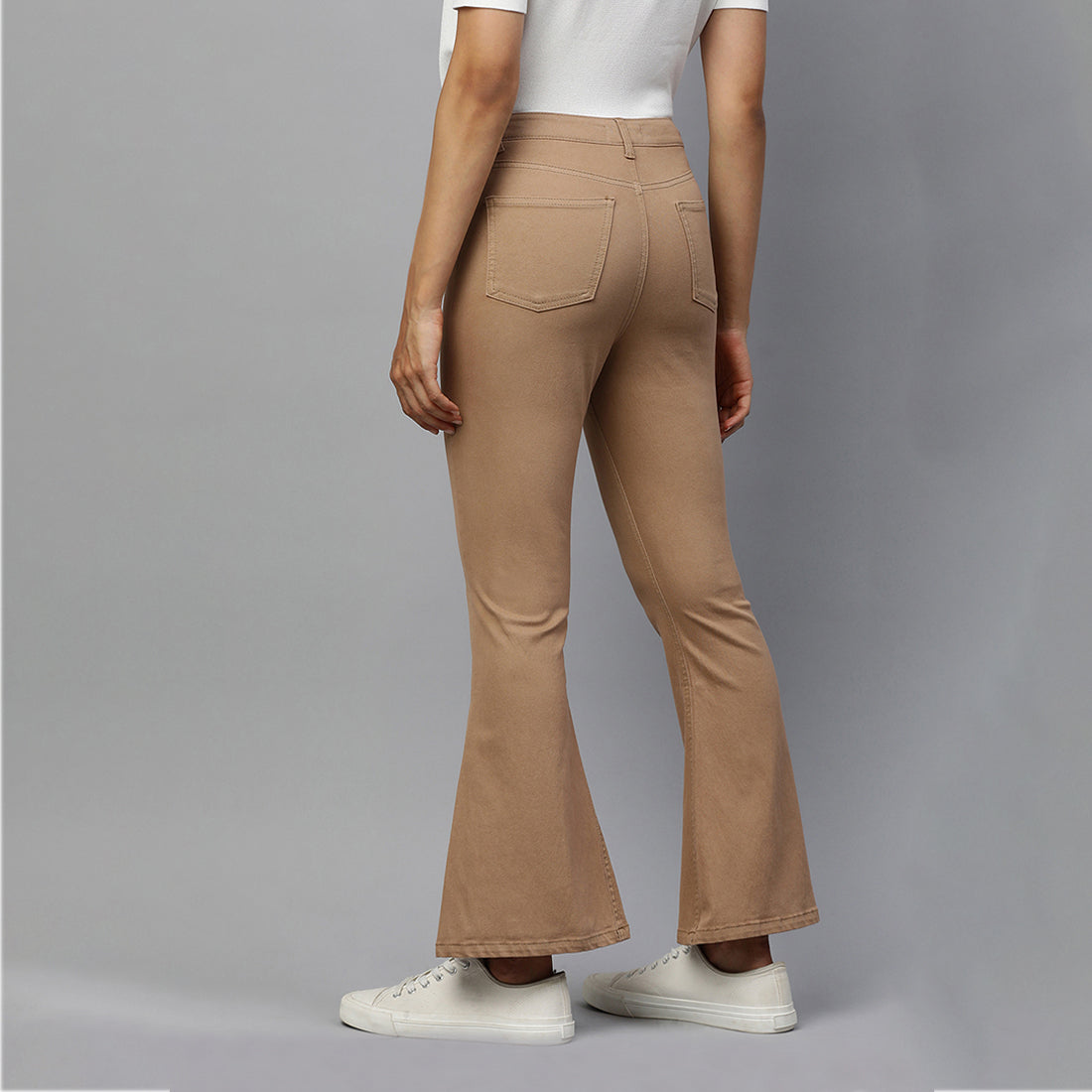 high waist wide leg pants#color_camel