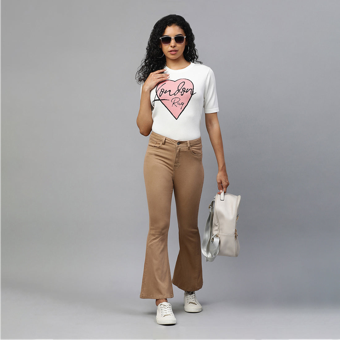 high waist wide leg pants#color_camel