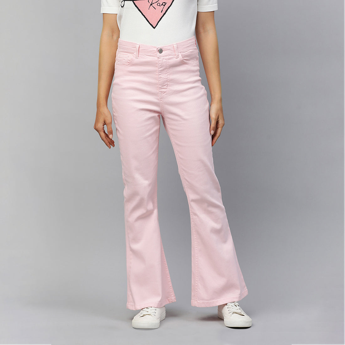 high waist wide leg pants#color_blush