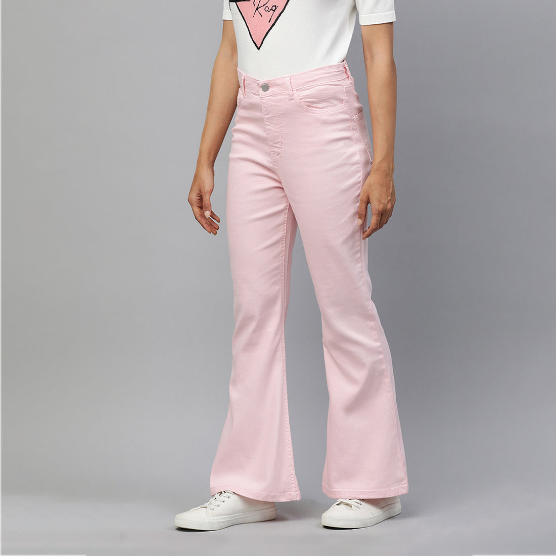 high waist wide leg pants#color_blush