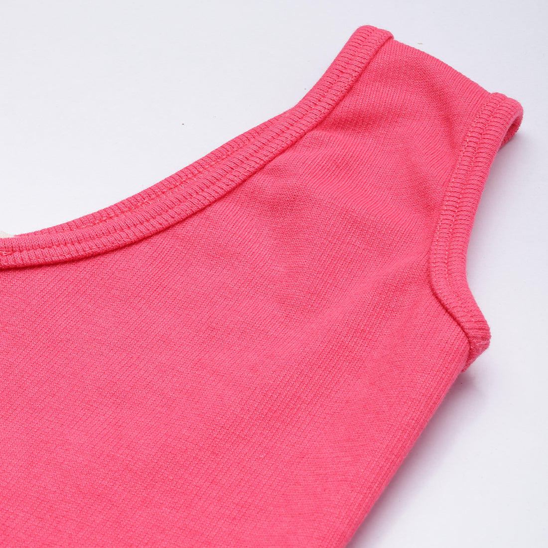 asymmetrical basic crop top#color_pink