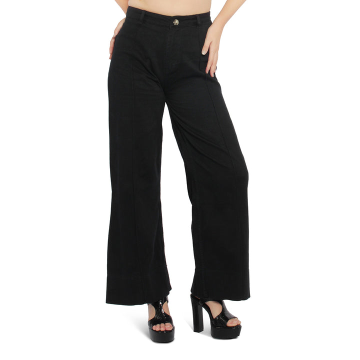 flared pants for women#color_black