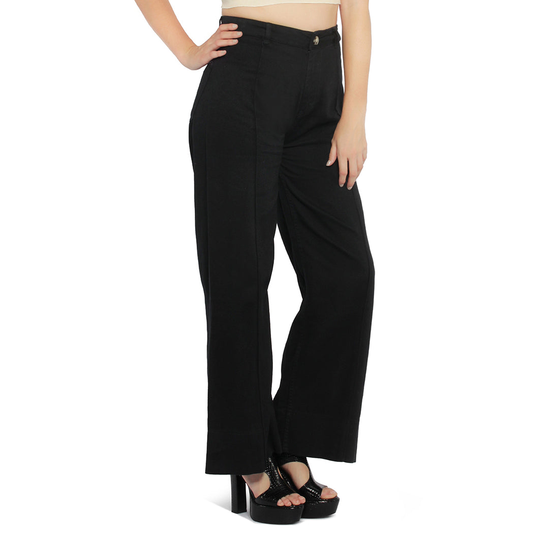 flared pants for women#color_black