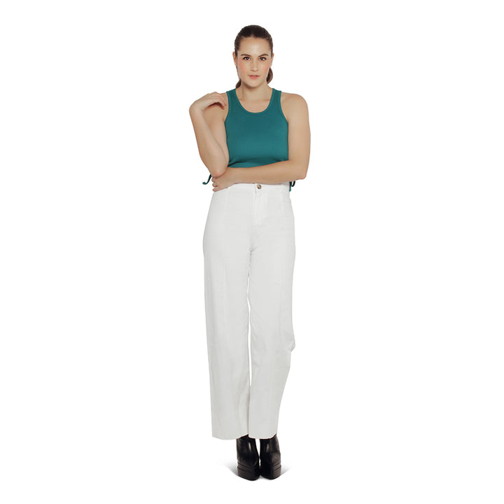 flared pants for women#color_white