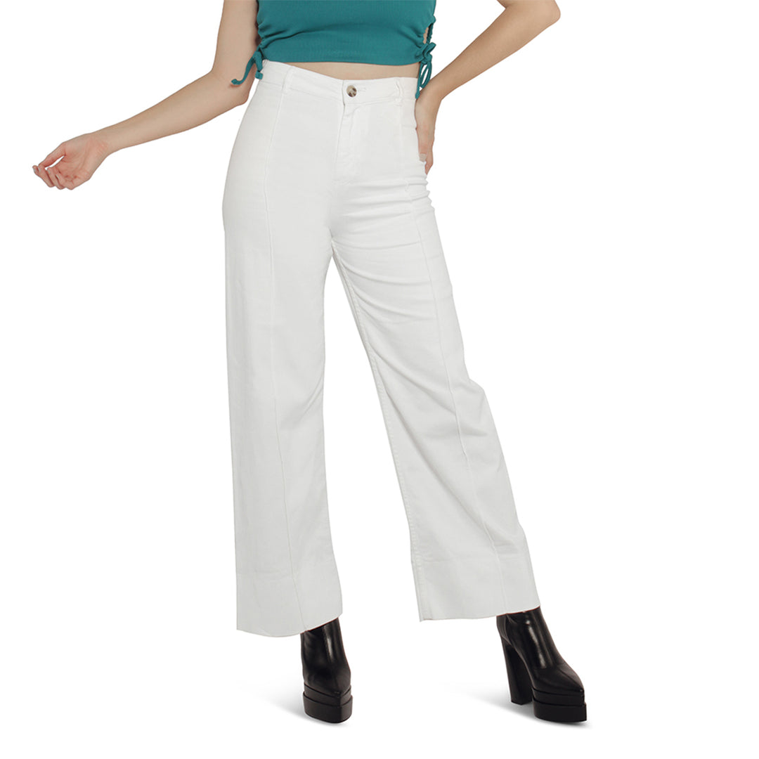 flared pants for women#color_white