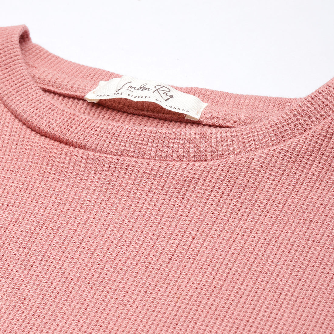 crew neck rib knit top#color_peach