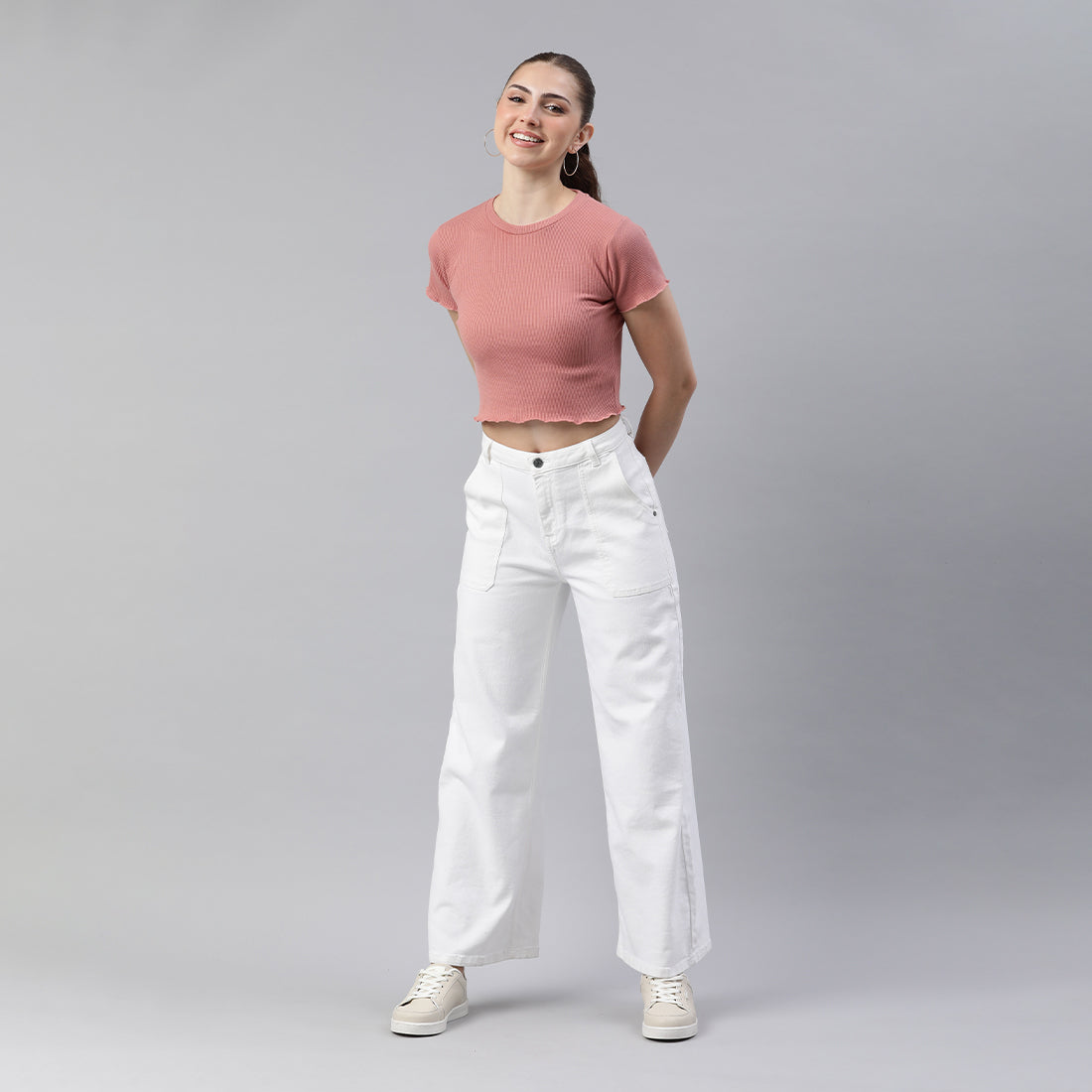 crew neck rib knit top#color_peach