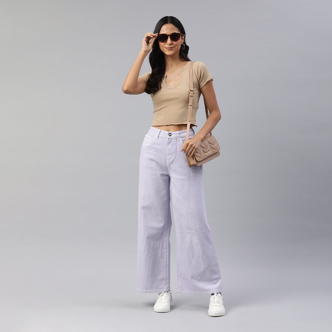 v neck rib knit top#color_taupe