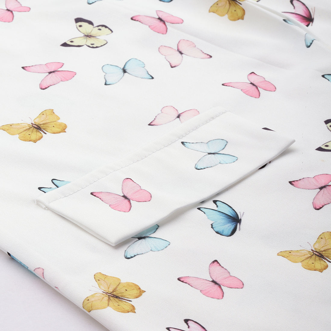 White Glaze Print Semi Casual Blazer