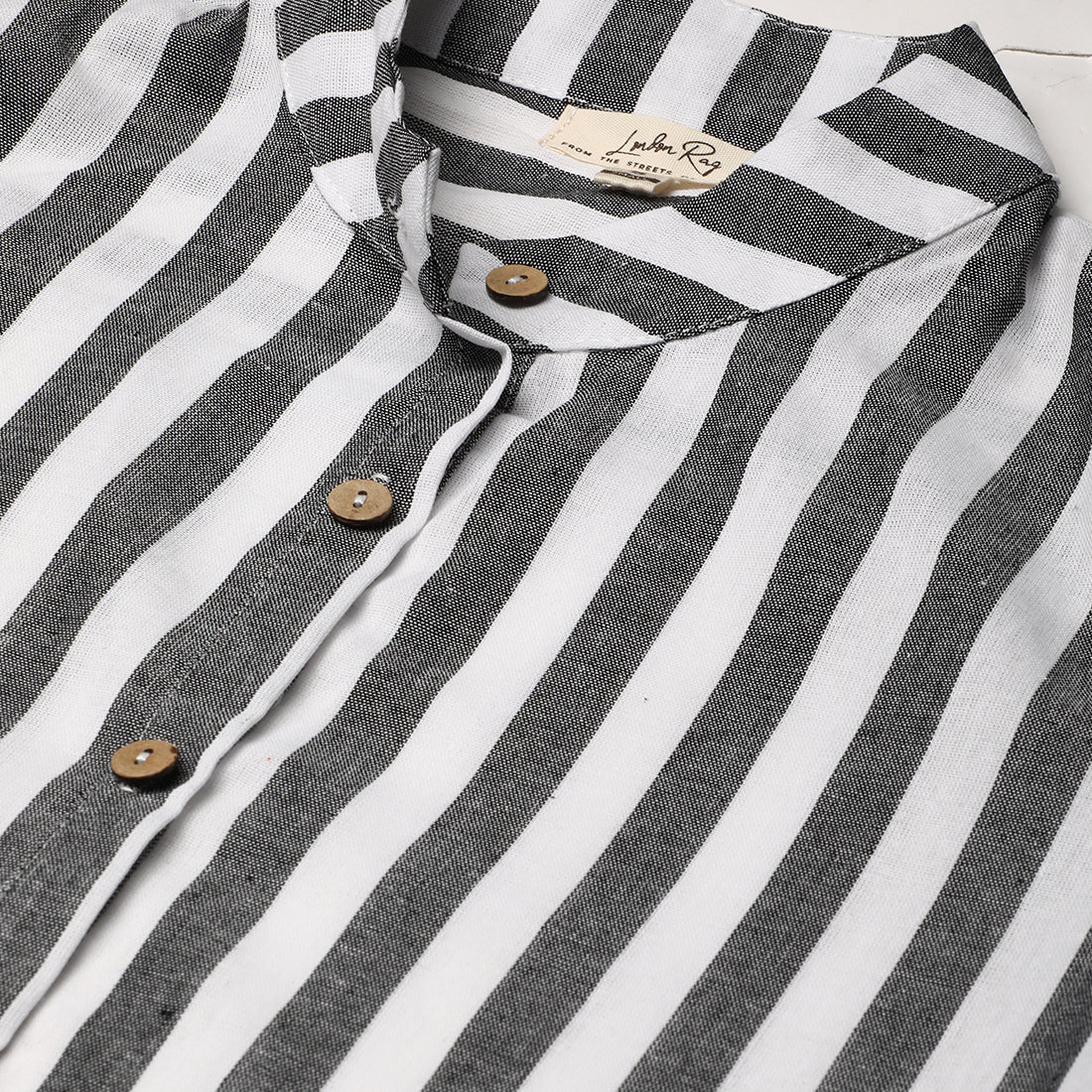striped long sleeve shirt#color_black