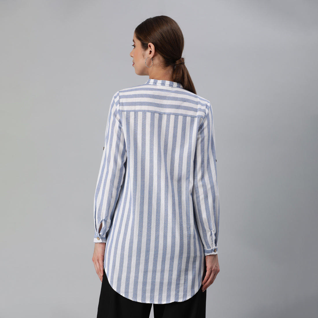 striped long sleeve shirt#color_aqua-blue